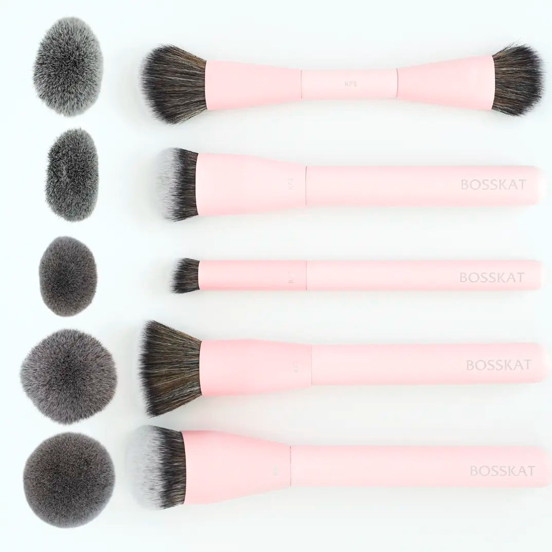 Elevate Your Beauty Routine with the Ultimate Makeup Brush Set - 5 Essential Brushes for Flawless Application