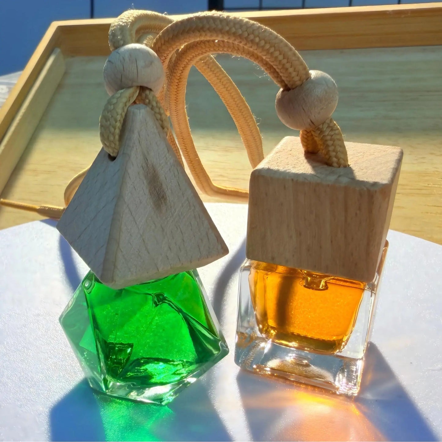 Two Car Air Freshener Pendants Make up a Set (Two-Pack).