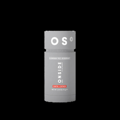 Stay Fresh and Confident with ONSIDE Aluminum-Free Deodorant | 48-Hour Odor Protection in Santal Leather & Eucalyptus Mint | Gentle on Skin for Active Lifestyles