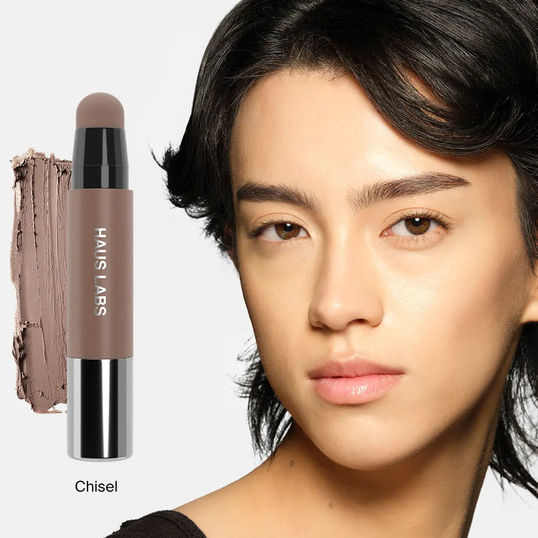 SHAPING DUO (SHAPING BALM + SCULPTING BRUSH) - Contour Stick & Sculpting Brush Set with 9 Shadow-Inducing Tones for Precision and Versatility