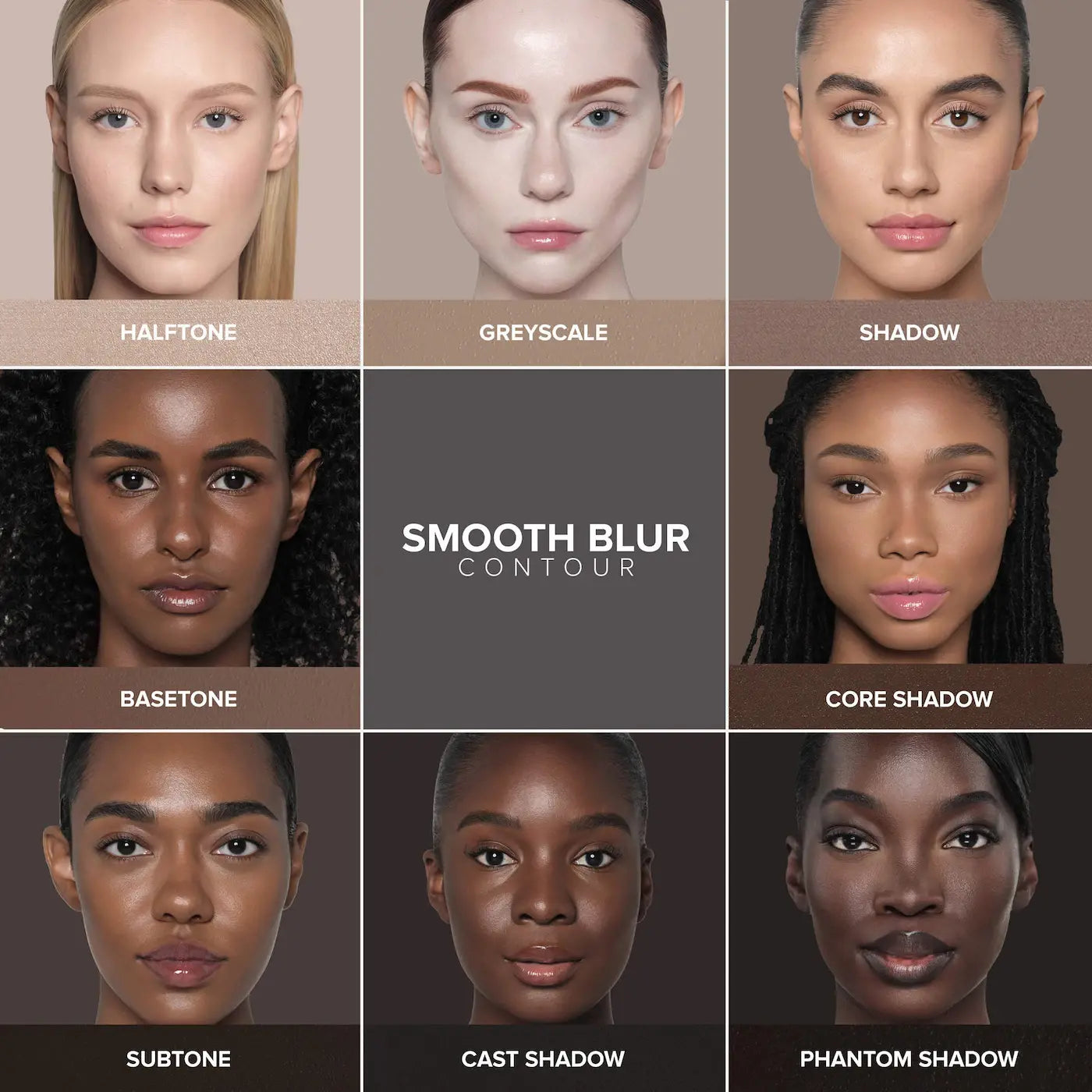 Full Pigment Sculpt & Blush 2-Piece Set - Pink Magic Touch Blush Trio + Smooth Blur Contour Beauty Cosmetics Cosmetics Products