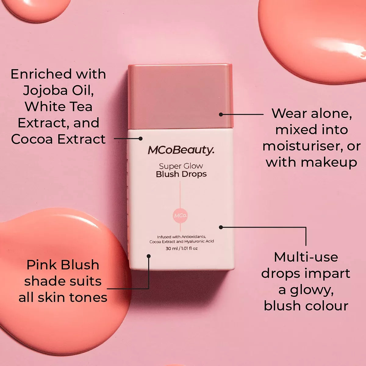 Mcobeauty Super Glow Blush Drops - 1.01Oz