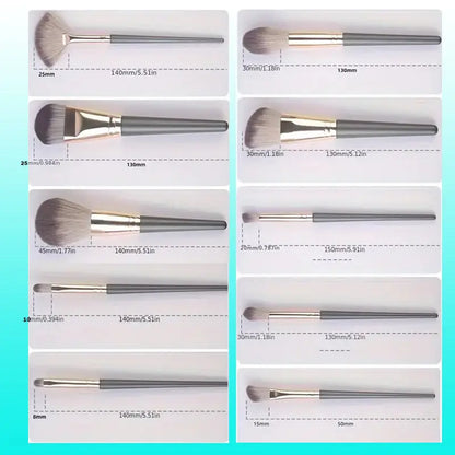 Ultimate Makeup Brush Set: 14 Professional Brushes for Flawless Application, Perfect for Travel and Gifting