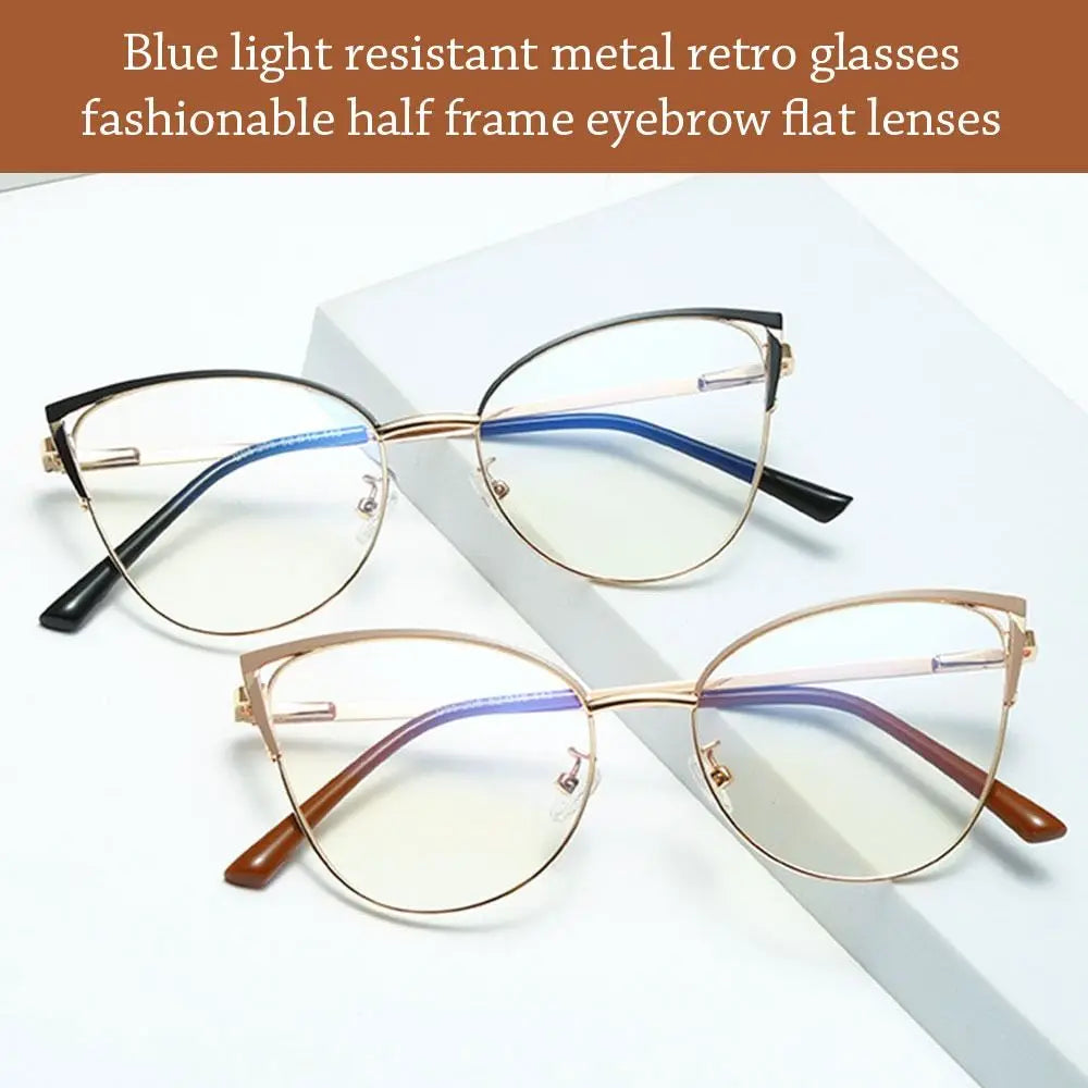 Stylish Anti-Blue Light Glasses for Women - Ultimate Eye Protection with Trendy Cat Eye Design