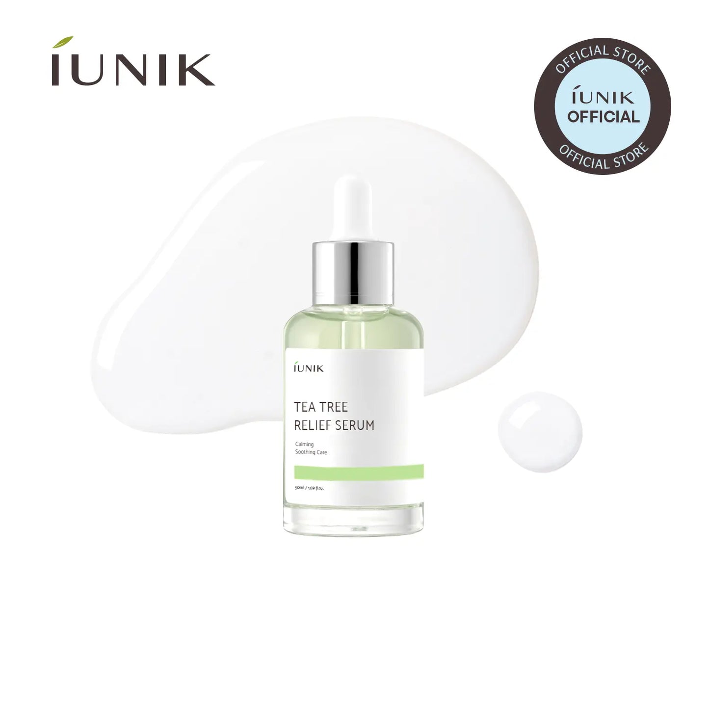 [IUNIK Official] Tea Tree Relief Serum | Calming & Oil Balancing for Oily, Sensitive & Trouble-Prone Skin | 50Ml / 1.69 Fl Oz