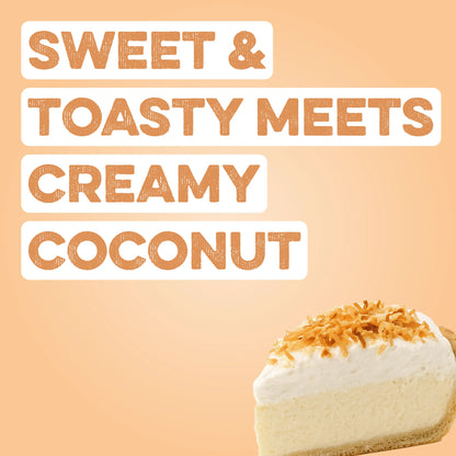 Indulge in Creamy Coconut Bliss: Grass-Fed Whey Protein Powder (10 Convenient Stick Packs)