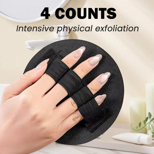 Revitalize Your Skin with Our 4-Pack Soft Rubber Shower Scrubbers - Gentle Exfoliating Bath Brushes for All Skin Types!