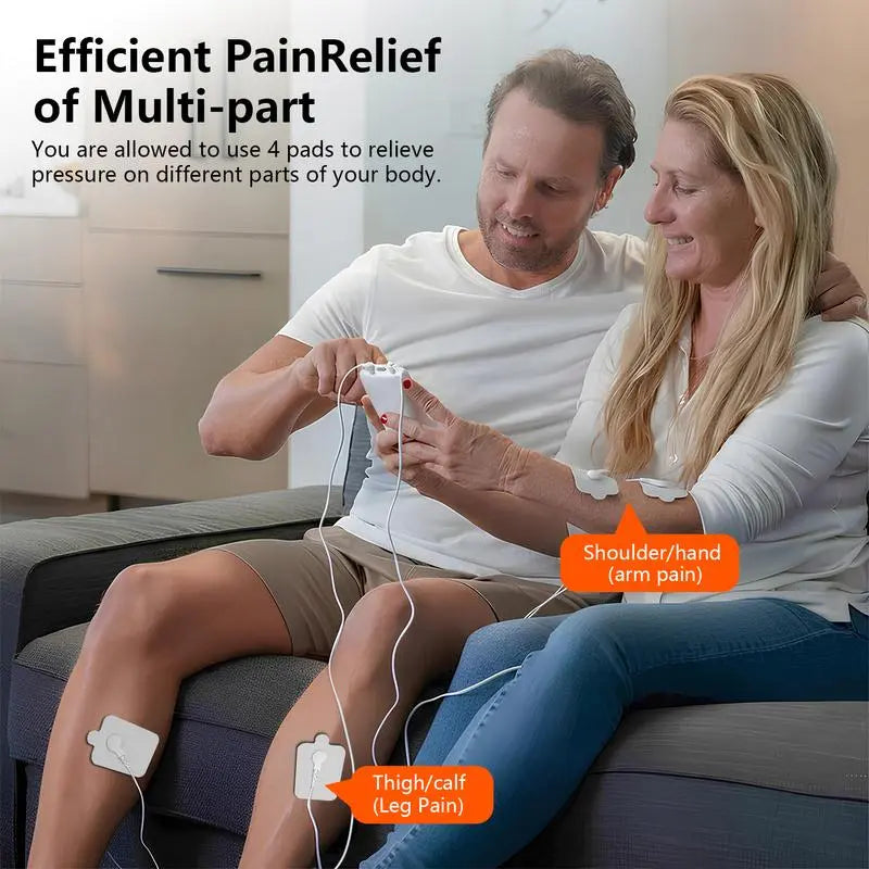 Revolutionary Compact Muscle Massage Unit - Rechargeable Body Massager with 10 Pads, 10 Modes & 30 Intensity Levels for Ultimate Pain Relief