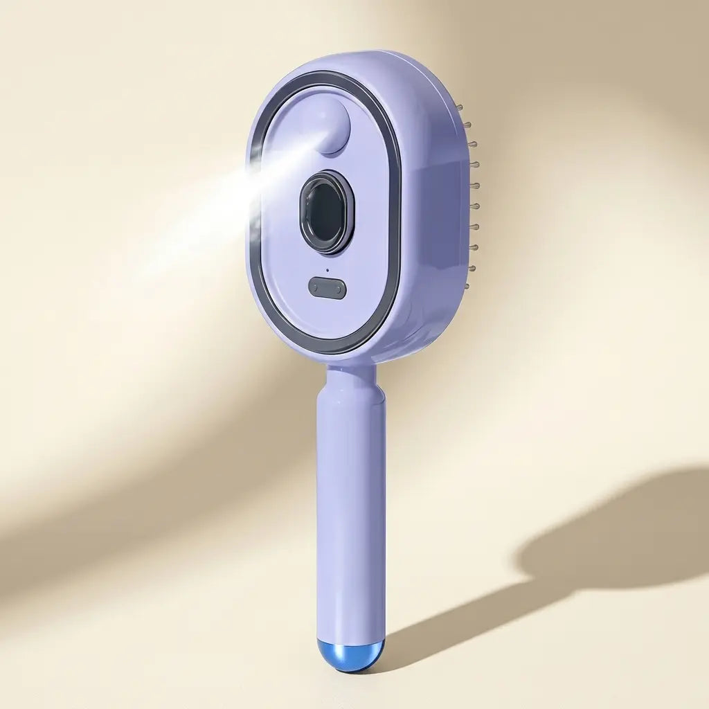 Revitalize Your Hair with the Electric Spray Air Cushion Massage Comb - Enjoy Self-Cleaning, Anti-Tangle, Anti-Static, and Aromatherapy Features!