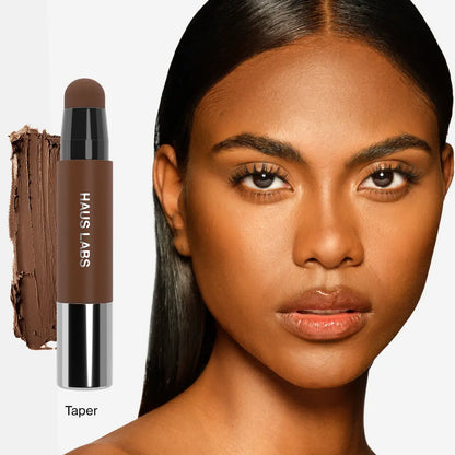 SHAPING DUO (SHAPING BALM + SCULPTING BRUSH) - Contour Stick & Sculpting Brush Set with 9 Shadow-Inducing Tones for Precision and Versatility