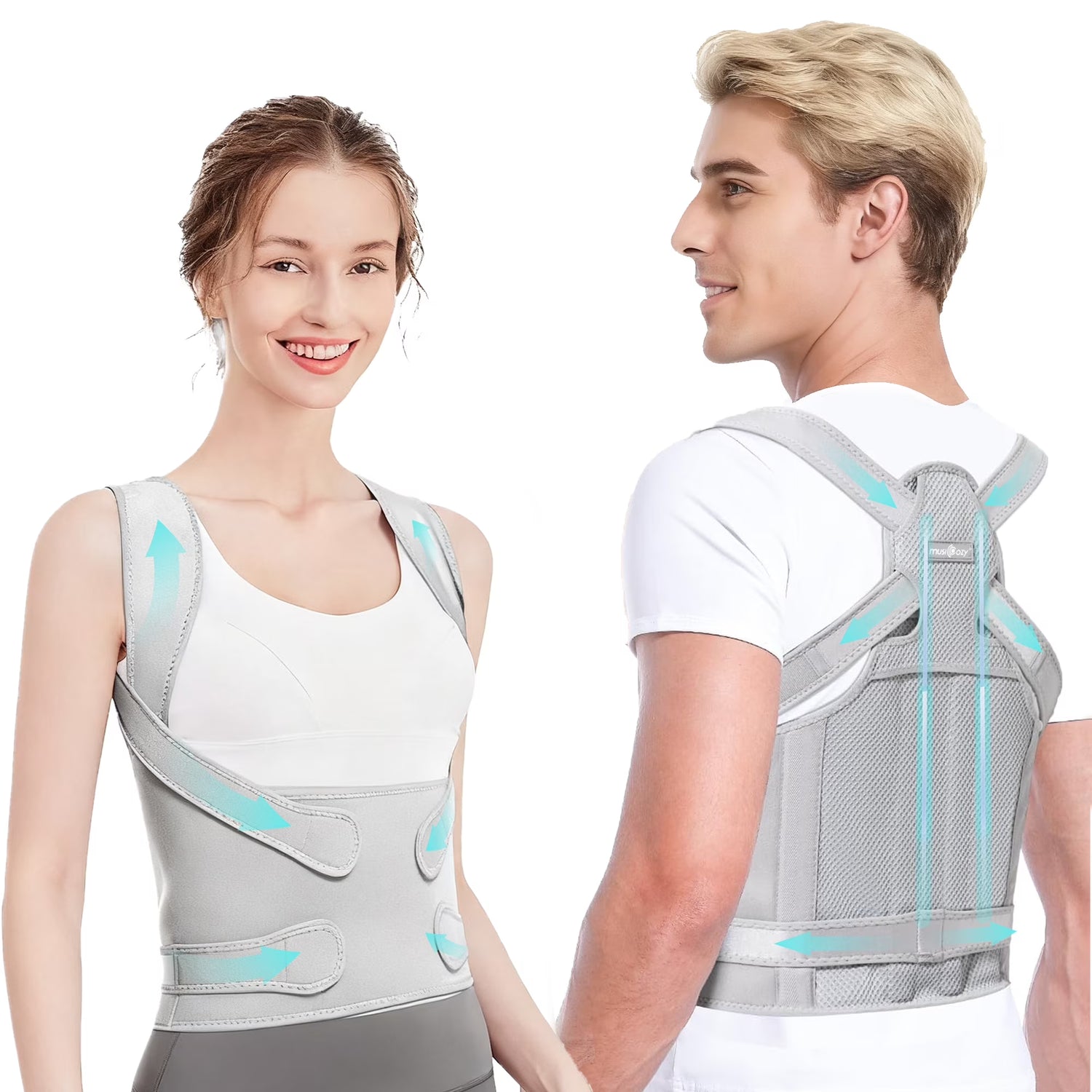 Ultimate Back Brace Posture Corrector for Men and Women - Adjustable Support for Scoliosis, Hunchback, and Back Pain Relief - X-Large Size