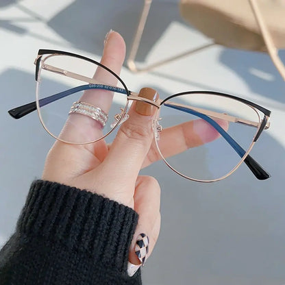 Stylish Anti-Blue Light Glasses for Women - Ultimate Eye Protection with Trendy Cat Eye Design