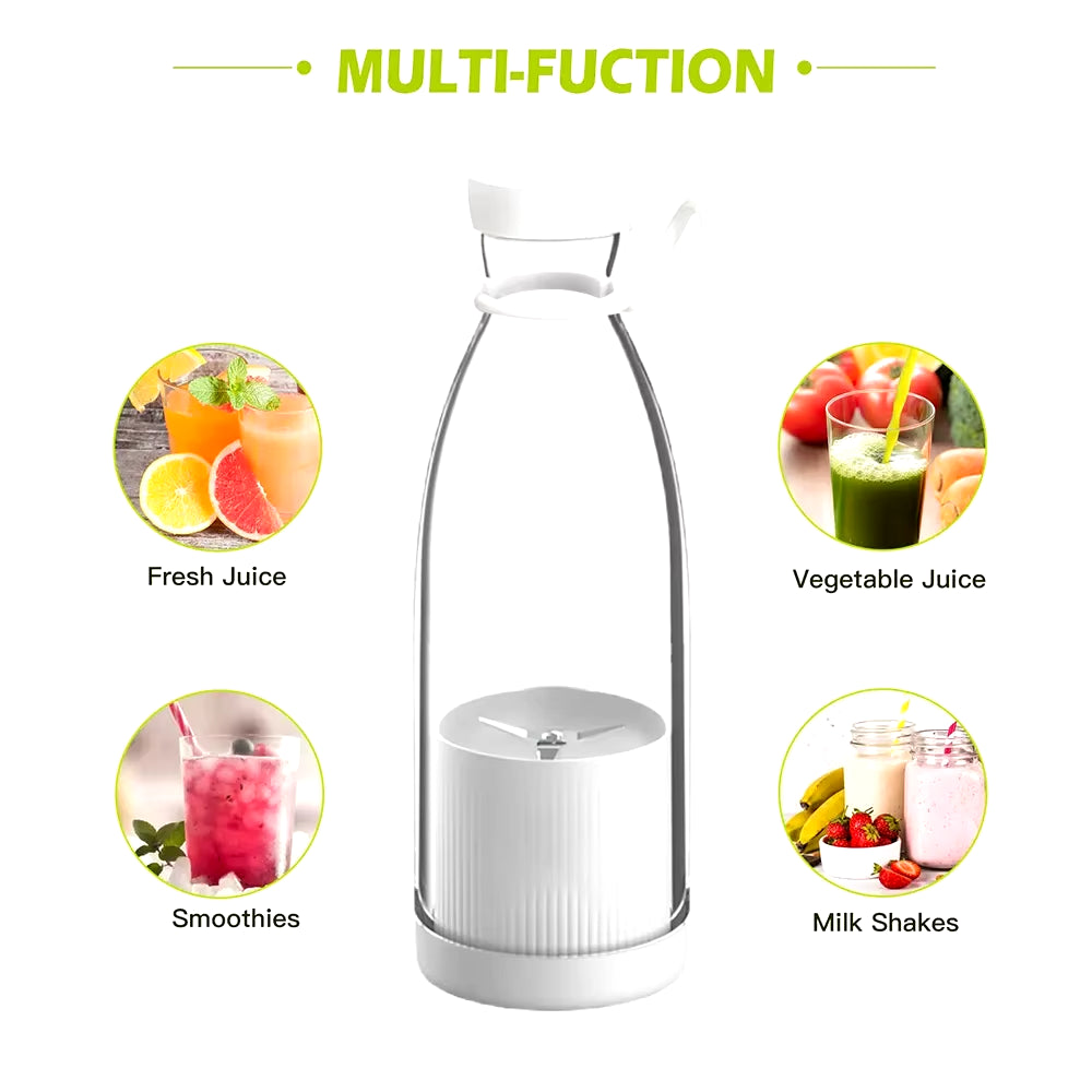 Experience Freshness on the Go with Our Mini Fast Juice Juicer - 6-Blade USB Rechargeable Smoothie Blender