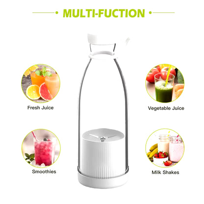 Experience Freshness on the Go with Our Mini Fast Juice Juicer - 6-Blade USB Rechargeable Smoothie Blender