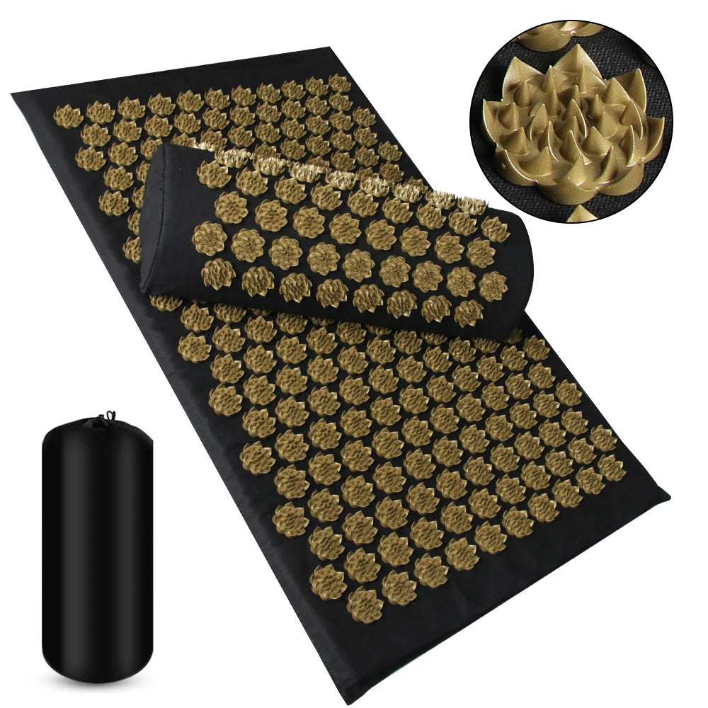 Ultimate Massage Cushion: Yoga Acupressure Mat for Stress Relief and Body Pain Alleviation