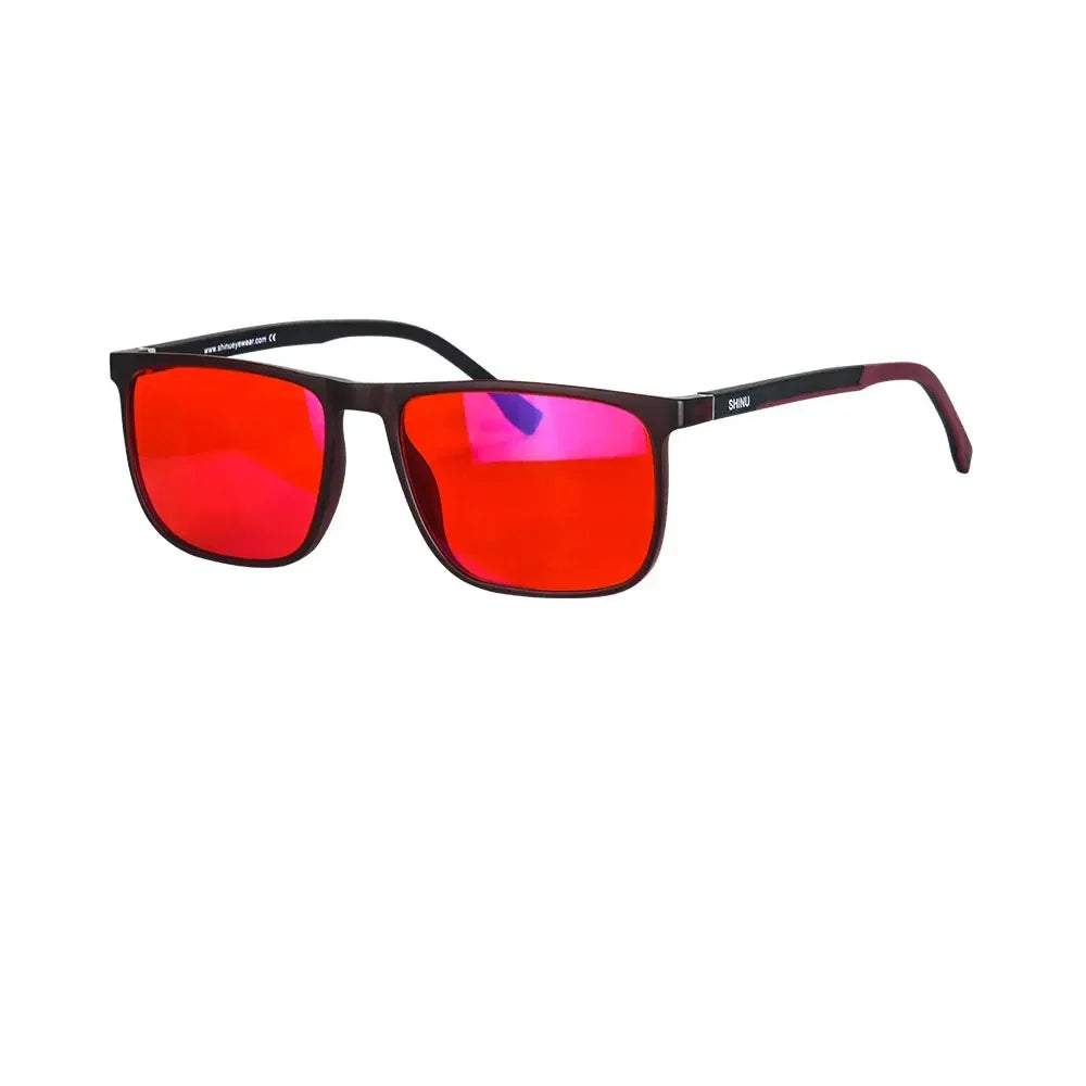 Brand Red Lenses Good Sleep Blue Light Blocking Glasses Men anti Green Light Eliminate Eye Strain Glasses Bluelight