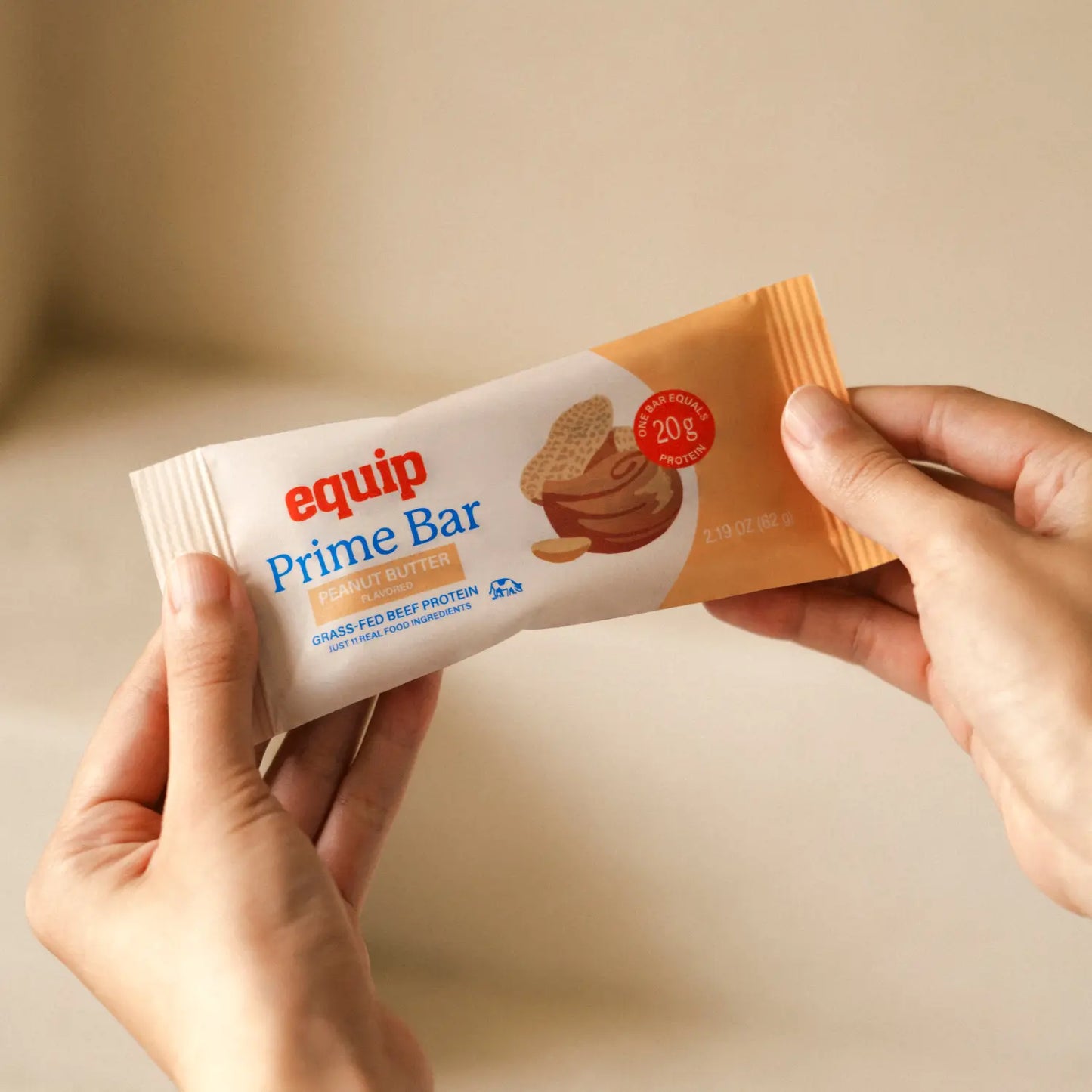 Indulge in Clean Nutrition with Equip Prime Bar - 20G of Grass-Fed Beef & Collagen Protein, Deliciously Rich Dessert Flavor