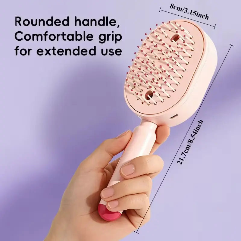 Revitalize Your Hair with the 3-in-1 Electric Spray Air Cushion Massage Comb – Perfect for Detangling, Moisturizing, and Styling!