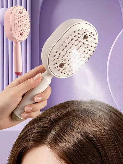 Revitalize Your Hair with the 3-in-1 Electric Spray Air Cushion Massage Comb – Perfect for Detangling, Moisturizing, and Styling!