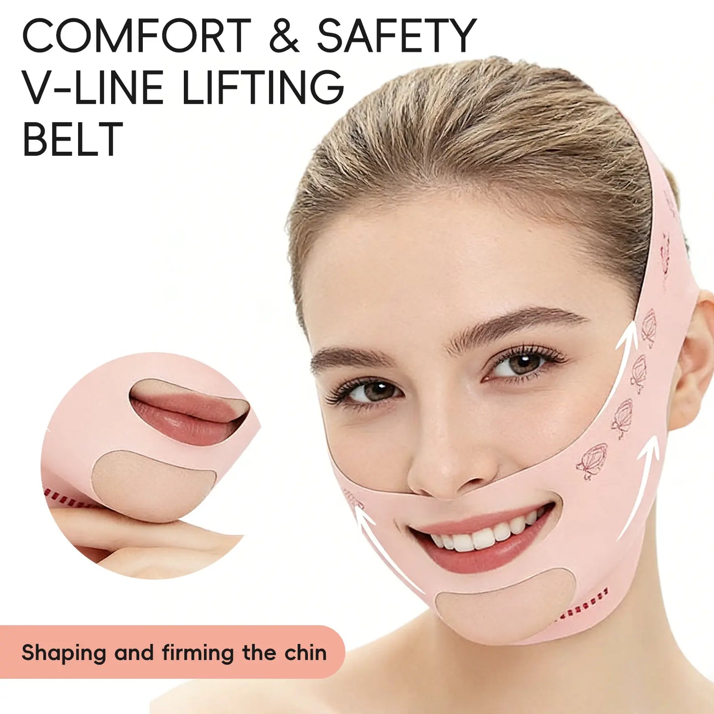 Double Chin V-Shape Lifting Patch, V-Shape Facial Contouring Strap, Unisex Facial Contouring Patch