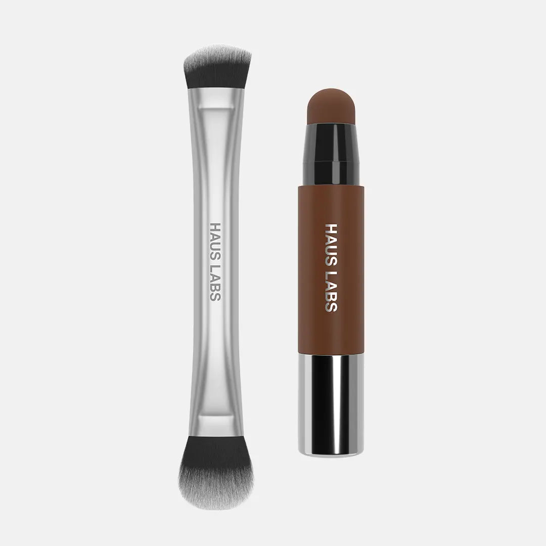 SHAPING DUO (SHAPING BALM + SCULPTING BRUSH) - Contour Stick & Sculpting Brush Set with 9 Shadow-Inducing Tones for Precision and Versatility