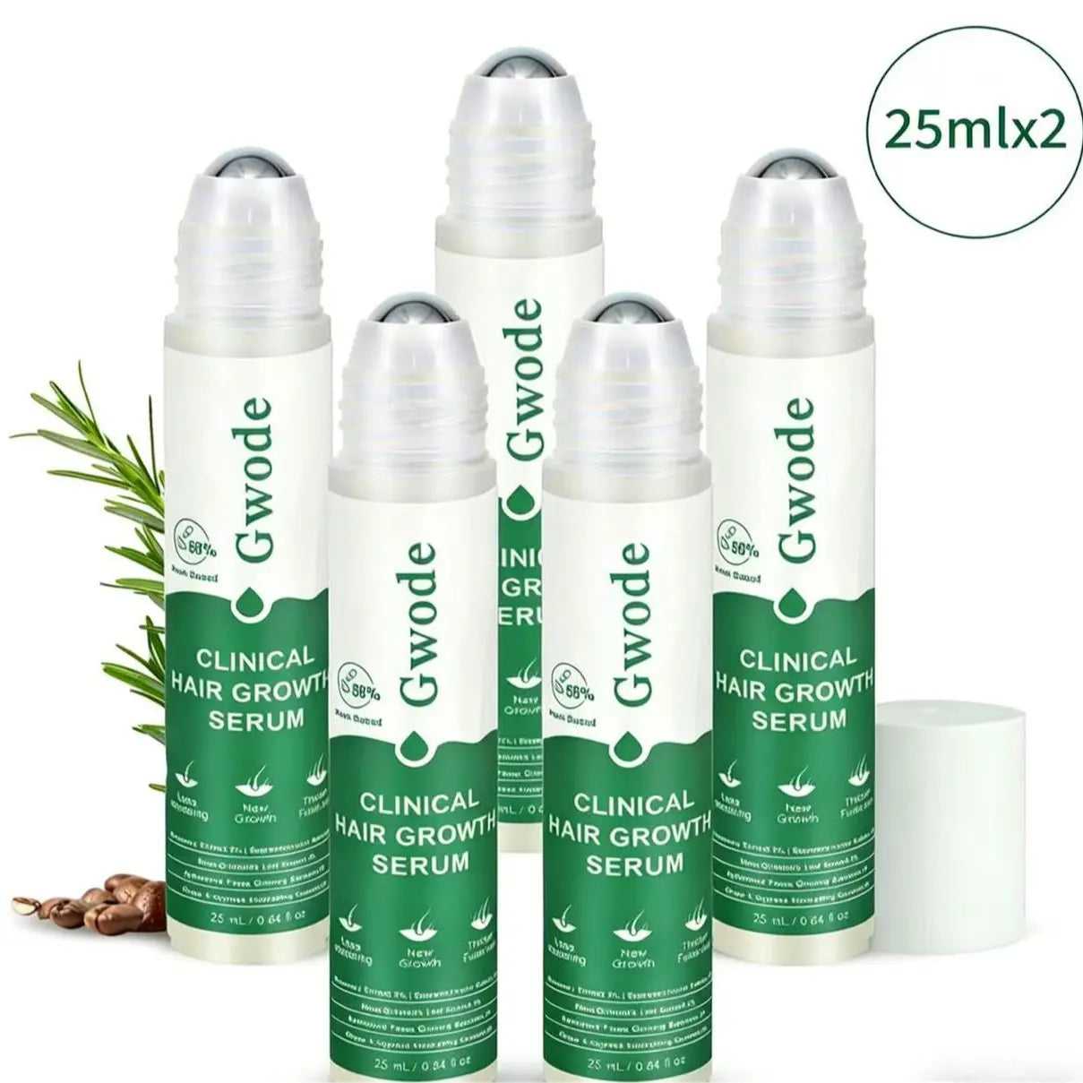 Revitalize Your Hair with Gwode Rosemary Plant Hair Growth Scalp Serum - Unisex Daily Essence for Thicker, Healthier Hair