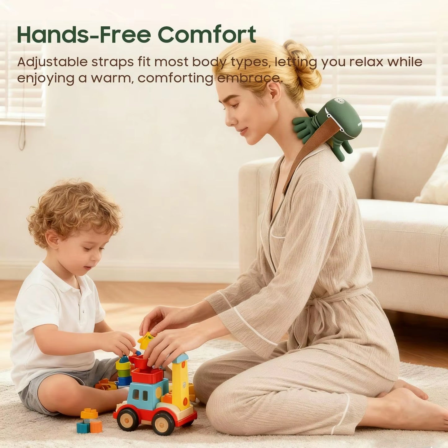 Experience Ultimate Relaxation with the Bionic Finger Wireless Neck and Shoulder Massager - Perfect for Stress Relief and Comfort