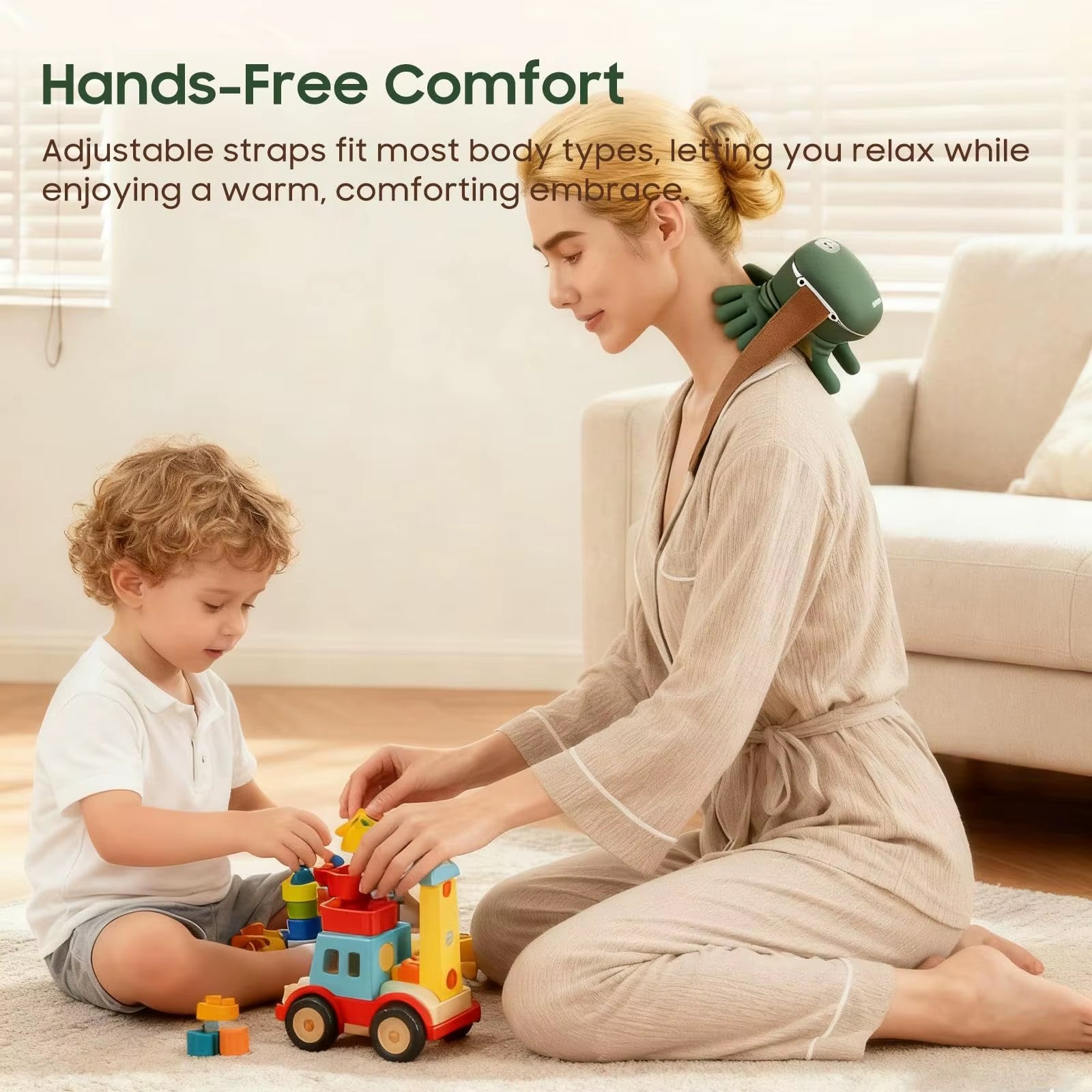 Experience Ultimate Relaxation with the Bionic Finger Wireless Neck and Shoulder Massager - Perfect for Stress Relief and Comfort