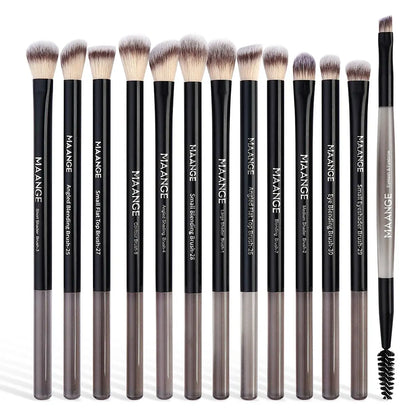 Ultimate 20-Piece Makeup Brush Set with Stylish Storage Bag - Professional Quality Aluminum Brushes for Women & Girls