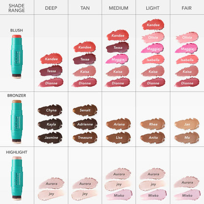 Transform Your Look with Thrive Causemetics Triple Threat Color Stick - Your Ultimate Blush, Bronzer, Highlighter, and Contour Solution!