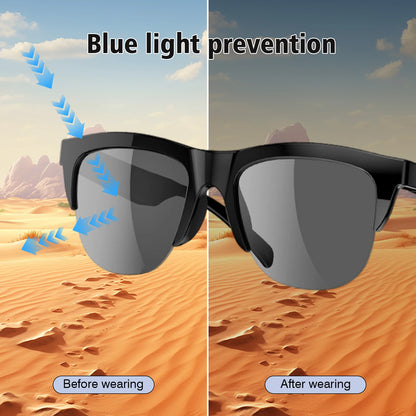 Experience the Future with 2025 Smart Glasses: Music Playback, Voice Assistant, and Wireless Calls - Stylish Blue Light Blocking for Everyone