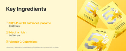 Glutathione Vitamin Brightening Sheet Mask.. Dark Spot + Even Tone (27ml)