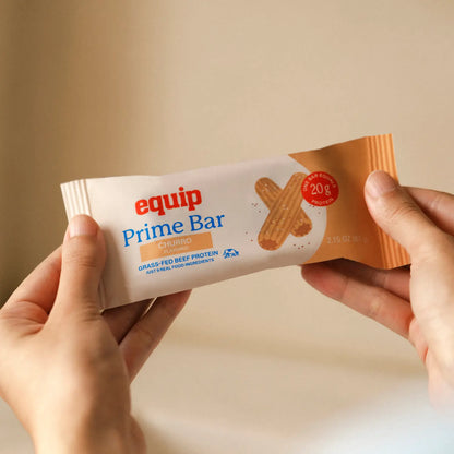 Indulge in Clean Nutrition with Equip Prime Bar - 20G of Grass-Fed Beef & Collagen Protein, Deliciously Rich Dessert Flavor