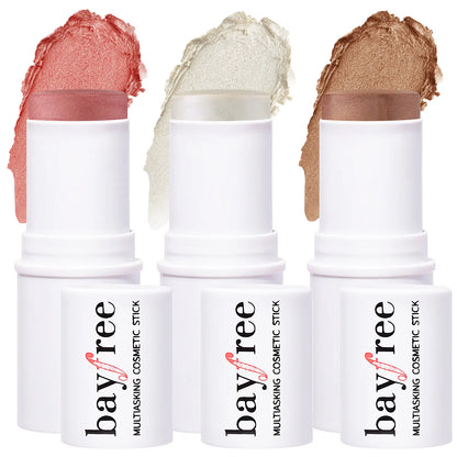 Transform Your Look with Bayfree's Versatile Multi Stick Trio: Blush & Contour Cream for Effortless Beauty