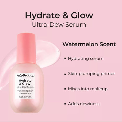Mcobeauty Hydrate & Glow Ultra-Dew Serum - 1.35Fl Oz: Vegan, Gel Liquid, Face Serums, Watermelon Scent