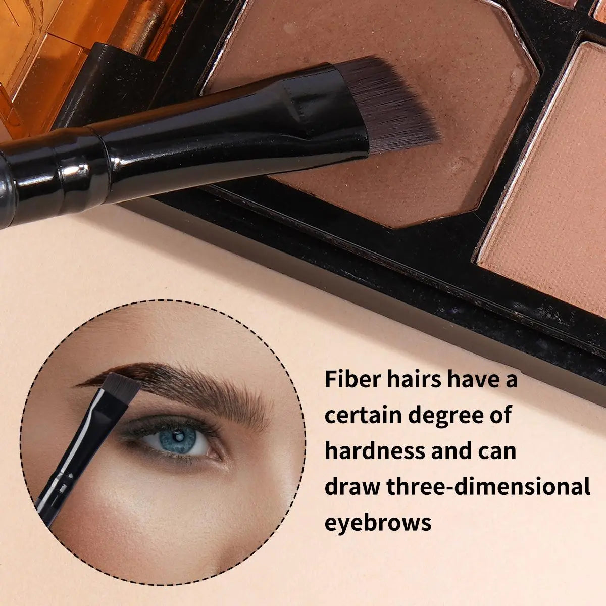 Elevate Your Eye Makeup Game with the MAANGE 7-Piece Professional Brush Set - Perfect for Eyebrows, Eyeliner, and Eyeshadow