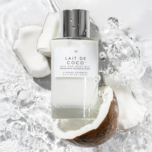 Indulge in Tropical Bliss with Le Monde Gourmand Lait De Coco Hair & Body Mist - 3.4Oz | 100Ml