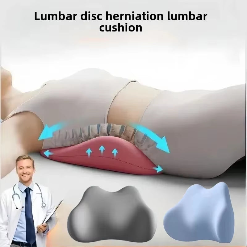 Experience Ultimate Comfort with Our Ergonomic Memory Foam Lumbar Support Pillow - Perfect for Back Relief and Sleep