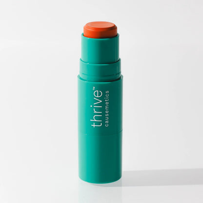 Transform Your Look with Thrive Causemetics Triple Threat Color Stick - Your Ultimate Blush, Bronzer, Highlighter, and Contour Solution!