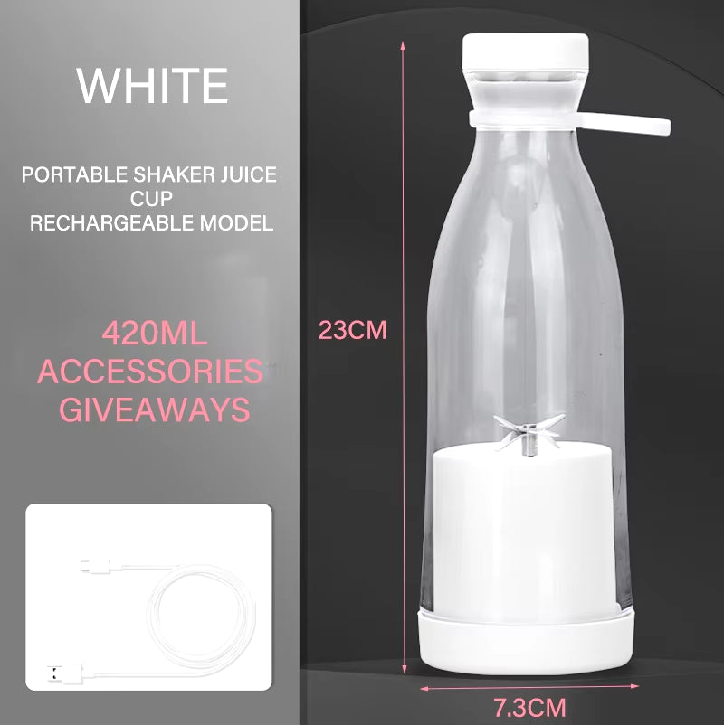 Experience Freshness on the Go with Our Mini Fast Juice Juicer - 6-Blade USB Rechargeable Smoothie Blender
