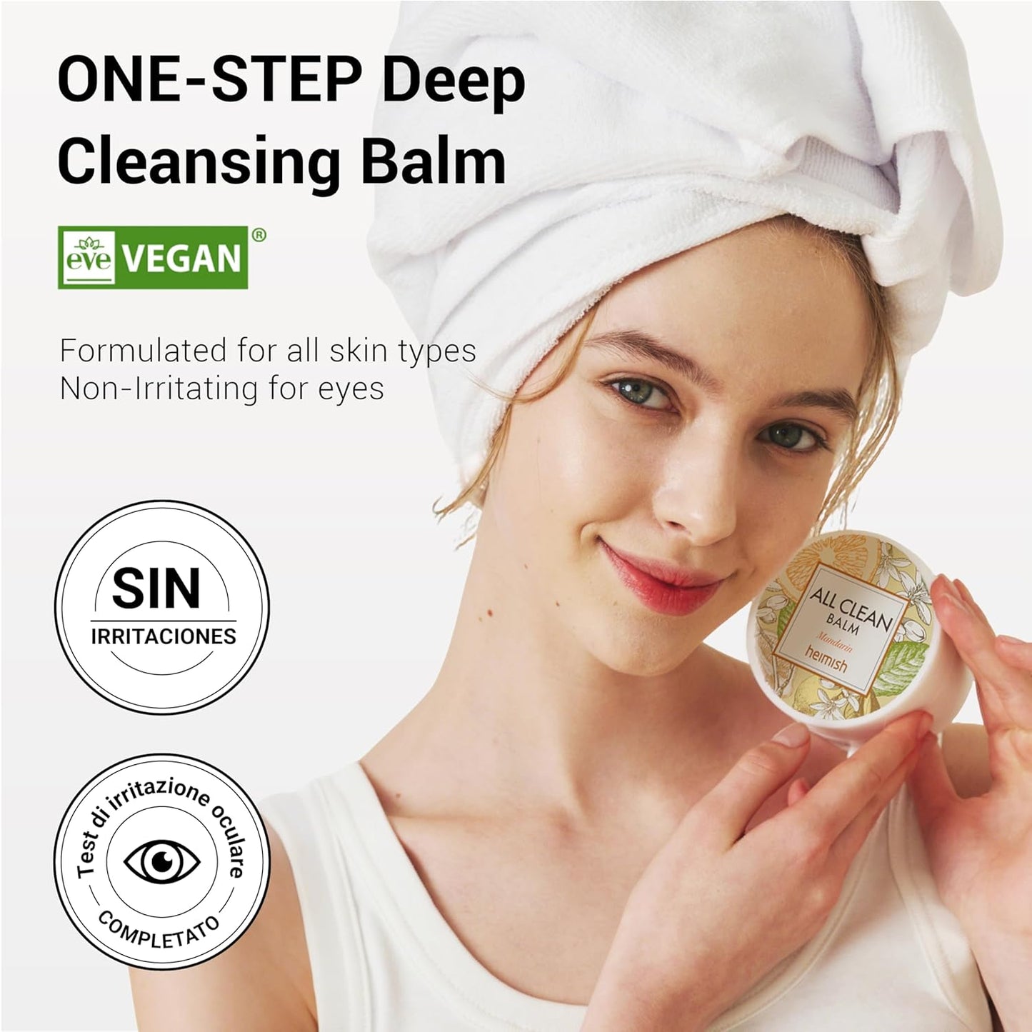 All Clean Balm Mandarin 4.0Fl.Oz/120Ml - Cleansing Balm, Waterproof Makeup Remover, Face Cleanser, Oil Based Cleanser, Korean Skincare with Natural Aroma Oil, Vegan, for All Skin Types
