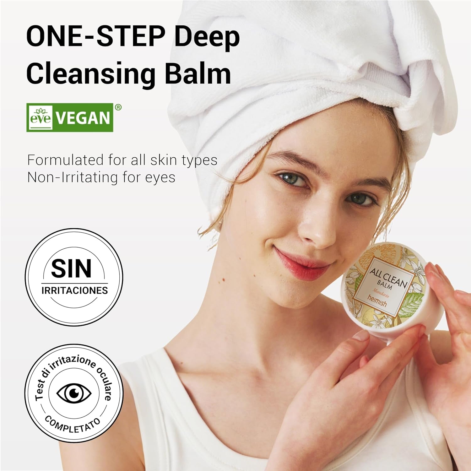 All Clean Balm Mandarin 4.0Fl.Oz/120Ml - Cleansing Balm, Waterproof Makeup Remover, Face Cleanser, Oil Based Cleanser, Korean Skincare with Natural Aroma Oil, Vegan, for All Skin Types