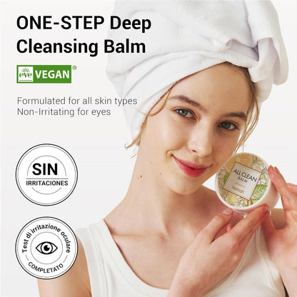 All Clean Balm Mandarin 4.0Fl.Oz/120Ml - Cleansing Balm, Waterproof Makeup Remover, Face Cleanser, Oil Based Cleanser, Korean Skincare with Natural Aroma Oil, Vegan, for All Skin Types