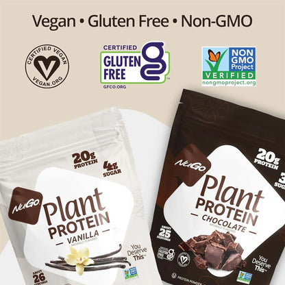 Indulge in Nutritious Goodness with Vanilla NuGo Plant Protein Powder - 20G Protein Per Serving!