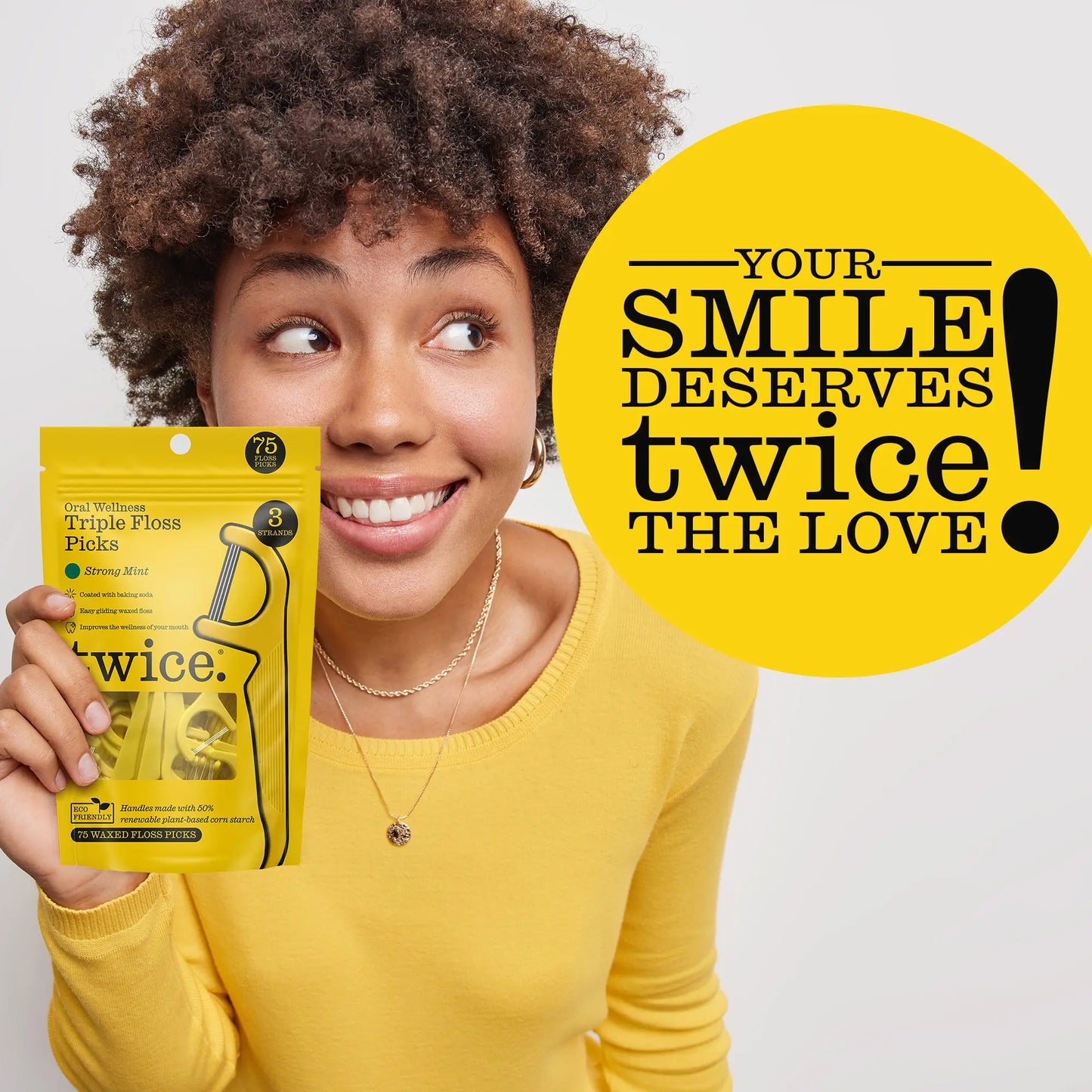 Twice Floss Picks – Eco-Friendly Mint-Infused Floss & Toothpick for Ultimate Gum Health