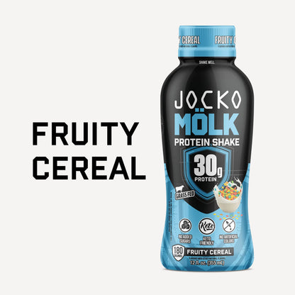 Revitalize Your Workout with Jocko Mölk Grass-Fed Protein Shakes - 30g of Pure Protein in Every Sip!