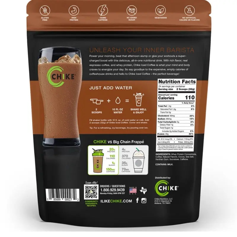 Indulge in Rich Mocha Flavor with Iced Coffee 20G Whey Protein Powder - 27.1 Oz of Pure Deliciousness