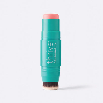 Transform Your Look with Thrive Causemetics Triple Threat Color Stick - Your Ultimate Blush, Bronzer, Highlighter, and Contour Solution!