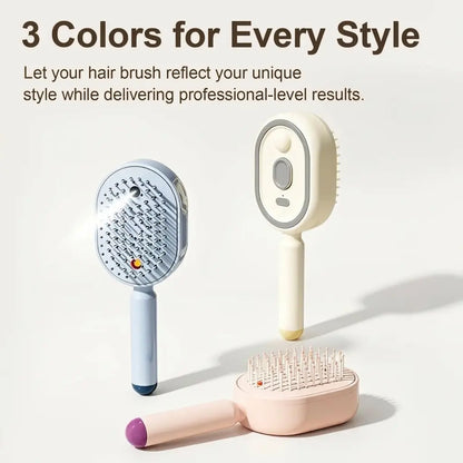 Revitalize Your Hair with the Electric Spray Air Cushion Massage Comb - Enjoy Self-Cleaning, Anti-Tangle, Anti-Static, and Aromatherapy Features!