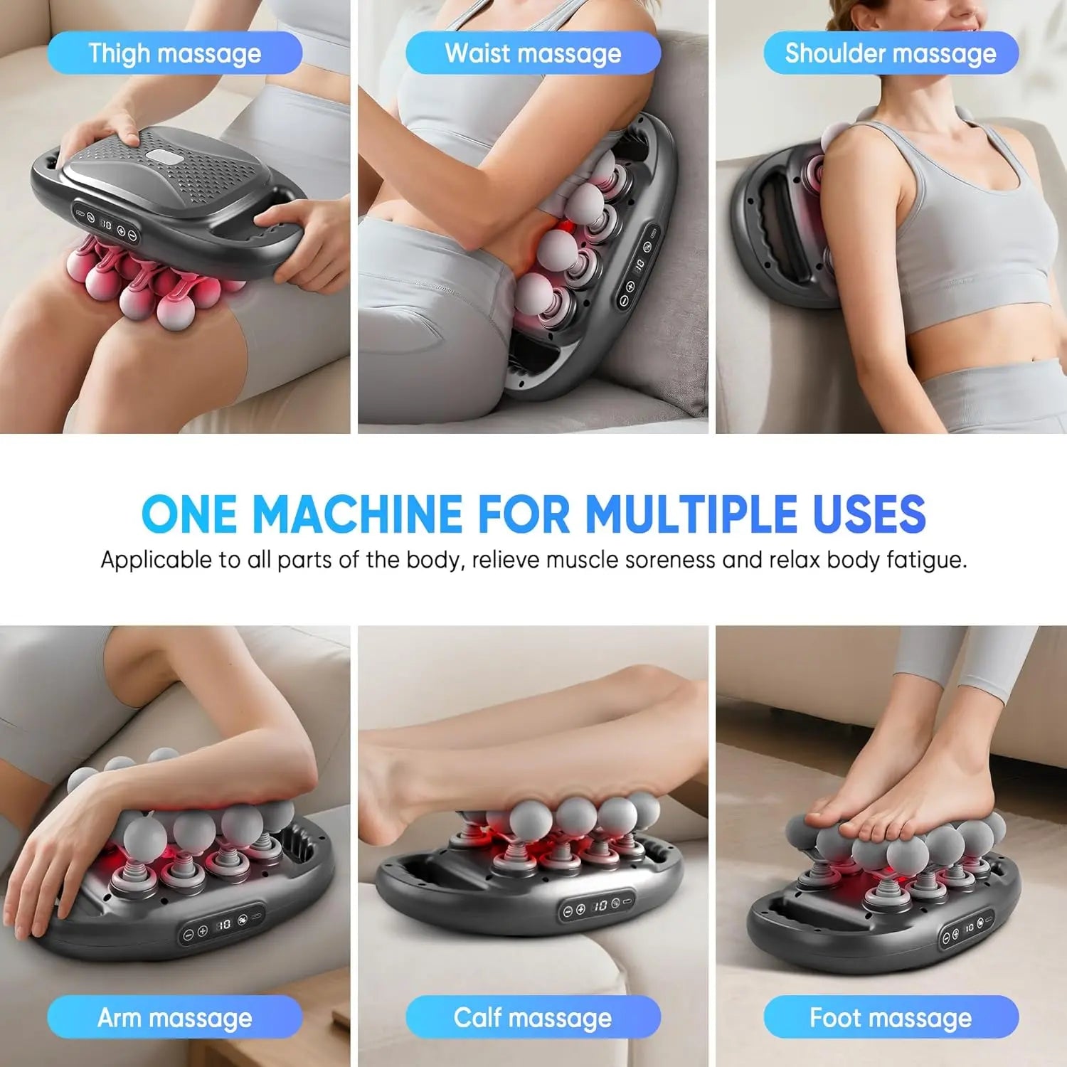Unleash Ultimate Muscle Relief with the Nexpowx 16-Head Deep Tissue Massage Gun – Your Portable Solution for Pain Relief and Recovery!